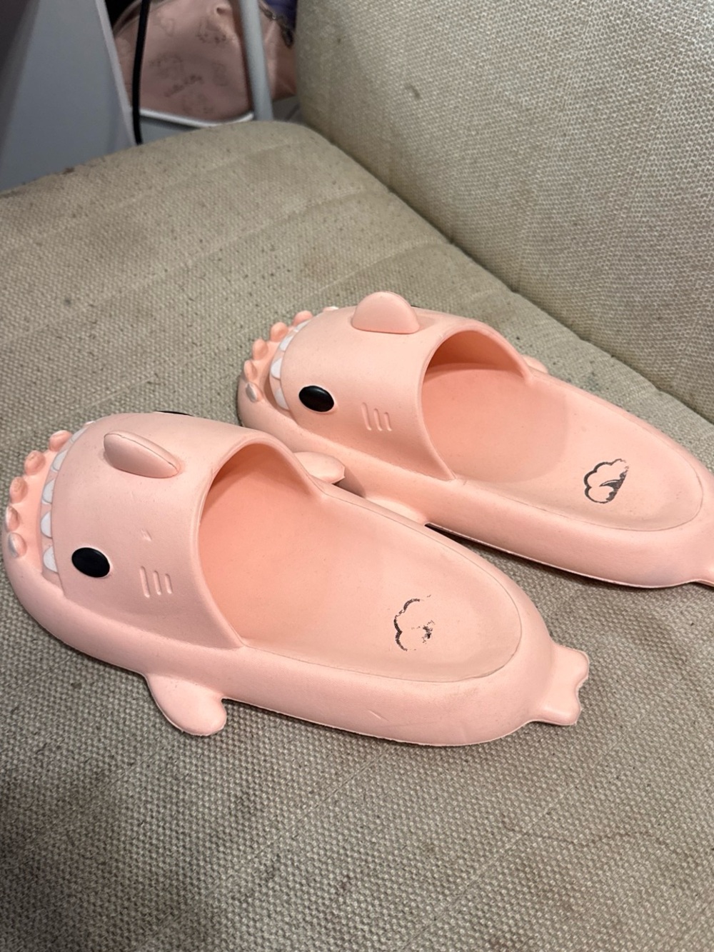 Women’s Pink Shark Slide Sandals